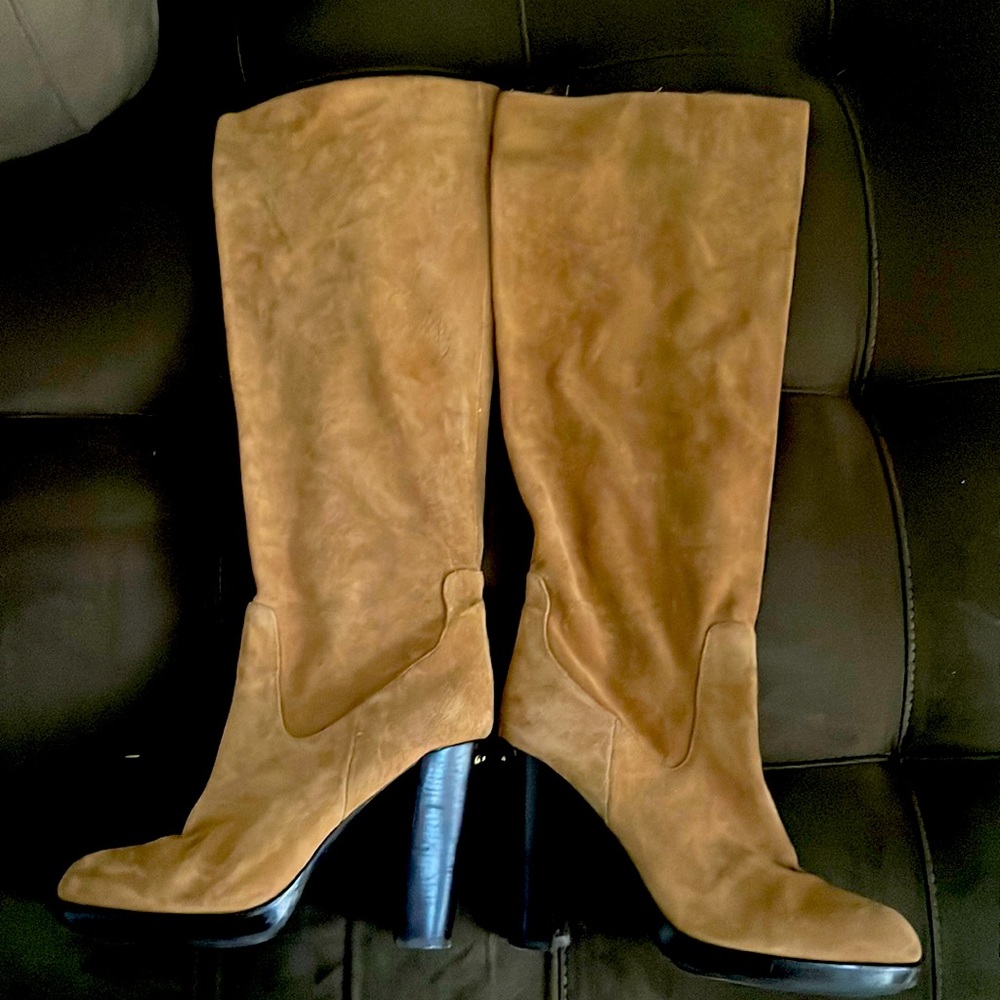 Michael Kors Women's 10M TanSuede Tall/Boots Worn Once